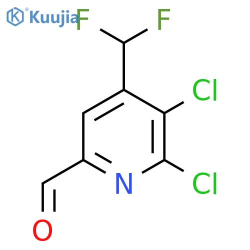 2,3-Dichloro-4-(difluoromethyl)pyridine-6-carboxaldehyde structure