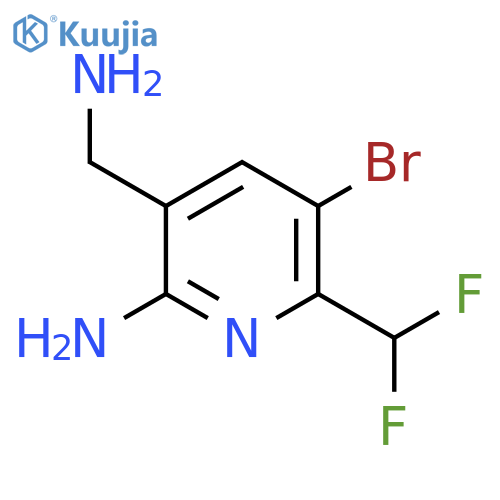 2-Amino-3-(aminomethyl)-5-bromo-6-(difluoromethyl)pyridine structure