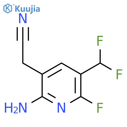 2-Amino-5-(difluoromethyl)-6-fluoropyridine-3-acetonitrile structure