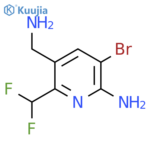 2-Amino-5-(aminomethyl)-3-bromo-6-(difluoromethyl)pyridine structure