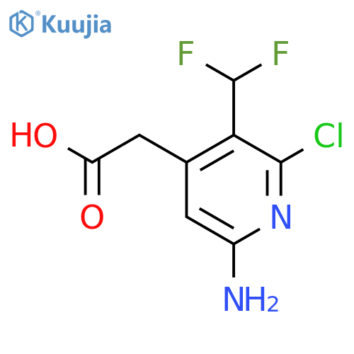 6-Amino-2-chloro-3-(difluoromethyl)pyridine-4-acetic acid structure