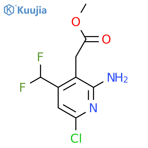 Methyl 2-amino-6-chloro-4-(difluoromethyl)pyridine-3-acetate structure