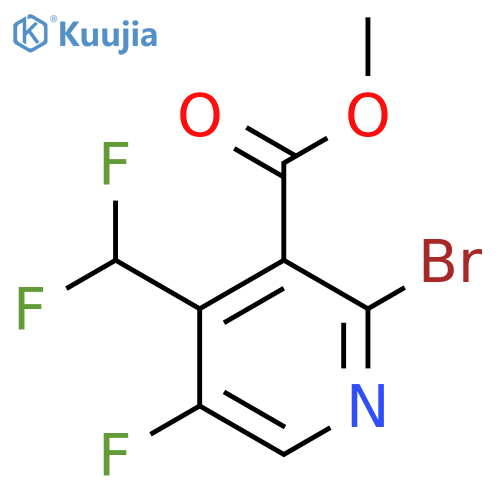 Methyl 2-bromo-4-(difluoromethyl)-5-fluoropyridine-3-carboxylate structure