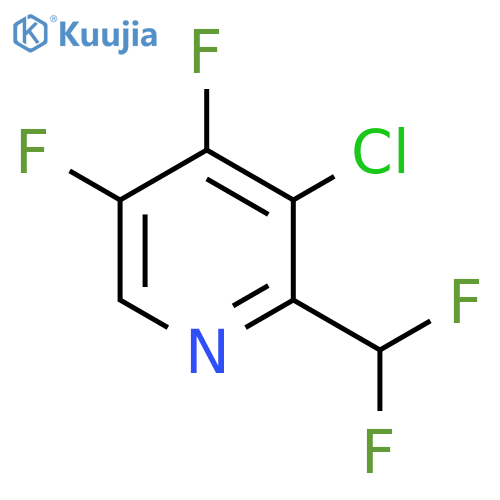 3-Chloro-4,5-difluoro-2-(difluoromethyl)pyridine structure