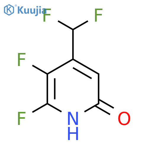2,3-Difluoro-4-(difluoromethyl)-6-hydroxypyridine structure