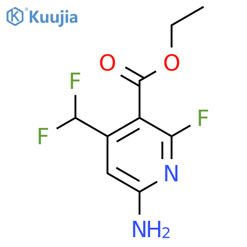 Ethyl 6-amino-4-(difluoromethyl)-2-fluoropyridine-3-carboxylate structure