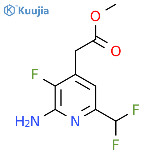 Methyl 2-amino-6-(difluoromethyl)-3-fluoropyridine-4-acetate structure