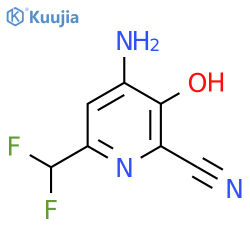 4-Amino-2-cyano-6-(difluoromethyl)-3-hydroxypyridine structure
