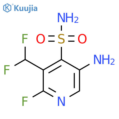5-Amino-3-(difluoromethyl)-2-fluoropyridine-4-sulfonamide structure