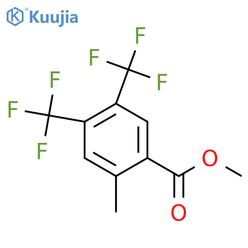 Methyl 4,5-bis(trifluoromethyl)-2-methylbenzoate structure