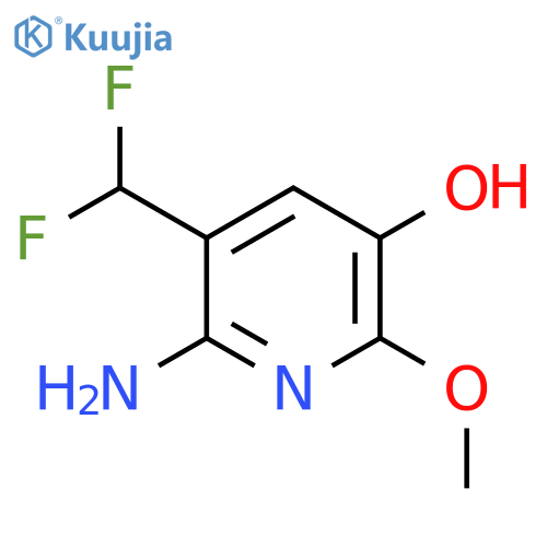 2-Amino-3-(difluoromethyl)-5-hydroxy-6-methoxypyridine structure