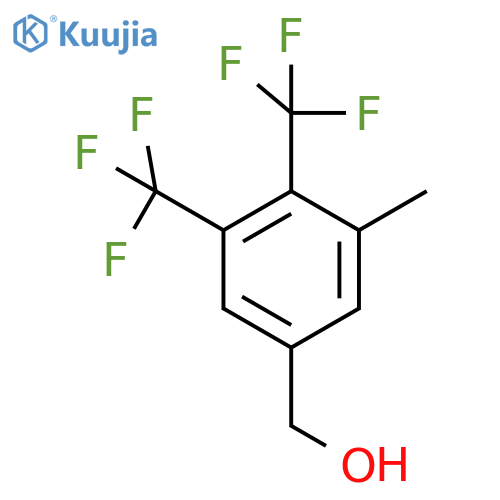 3,4-Bis(trifluoromethyl)-5-methylbenzyl alcohol structure