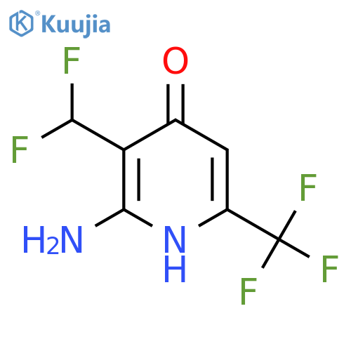 2-Amino-3-(difluoromethyl)-4-hydroxy-6-(trifluoromethyl)pyridine structure