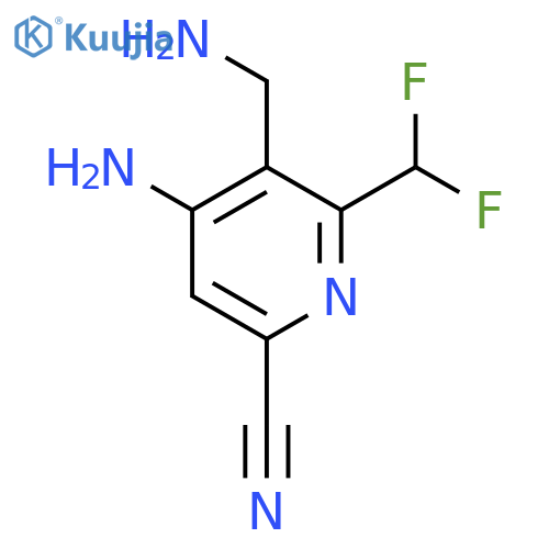 4-Amino-3-(aminomethyl)-6-cyano-2-(difluoromethyl)pyridine structure