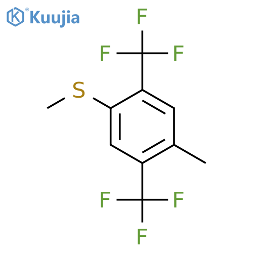 2,5-Bis(trifluoromethyl)-4-(methyl)thioanisole structure