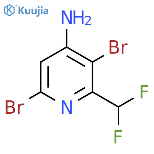 4-Amino-3,6-dibromo-2-(difluoromethyl)pyridine structure