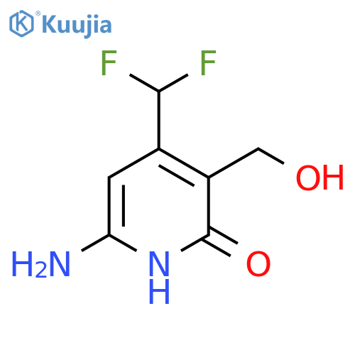 6-Amino-4-(difluoromethyl)-2-hydroxypyridine-3-methanol structure