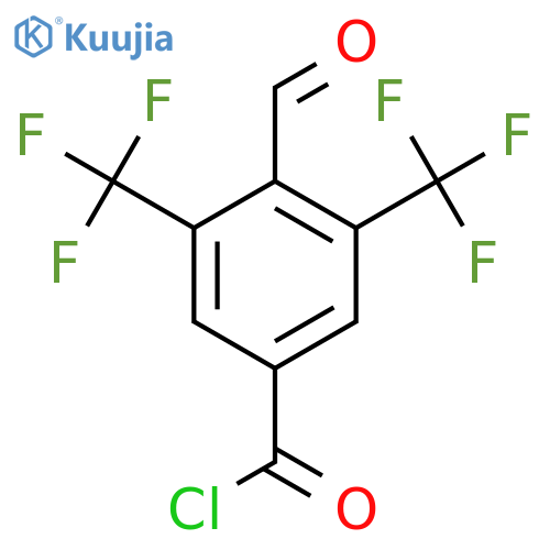 3,5-Bis(trifluoromethyl)-4-formylbenzoyl chloride structure