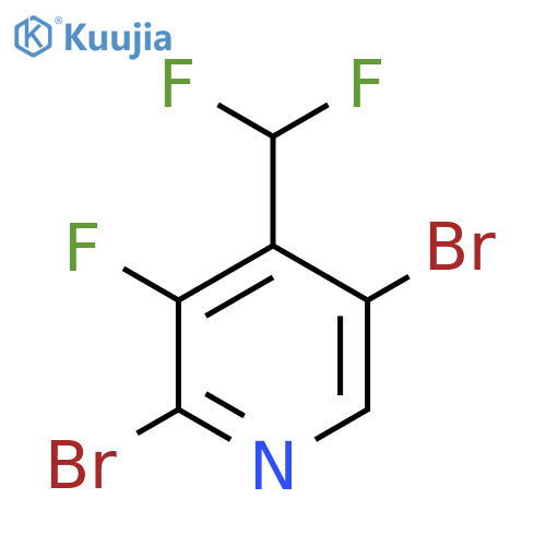 2,5-Dibromo-4-(difluoromethyl)-3-fluoropyridine structure