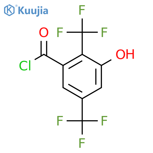 2,5-Bis(trifluoromethyl)-3-hydroxybenzoyl chloride structure