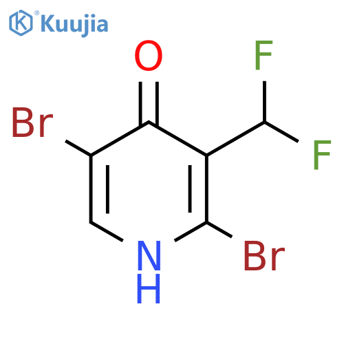 2,5-Dibromo-3-(difluoromethyl)pyridin-4-ol structure