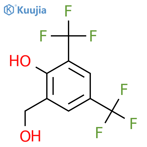 3,5-Bis(trifluoromethyl)-2-hydroxybenzyl alcohol structure