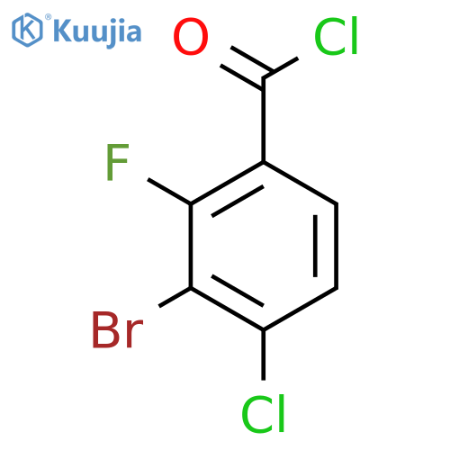 3-Bromo-4-chloro-2-fluorobenzoyl chloride structure