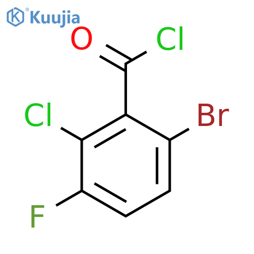 6-Bromo-2-chloro-3-fluorobenzoyl chloride structure