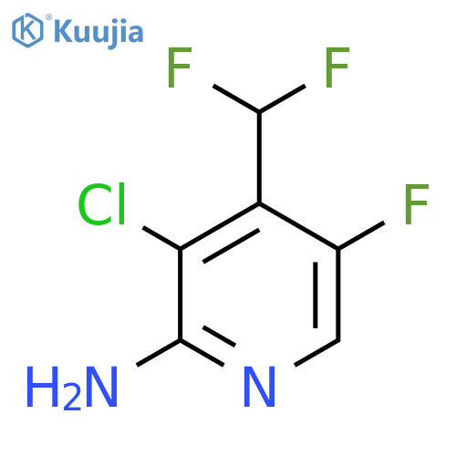 2-Amino-3-chloro-4-(difluoromethyl)-5-fluoropyridine structure
