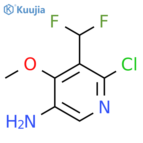 5-Amino-2-chloro-3-(difluoromethyl)-4-methoxypyridine structure