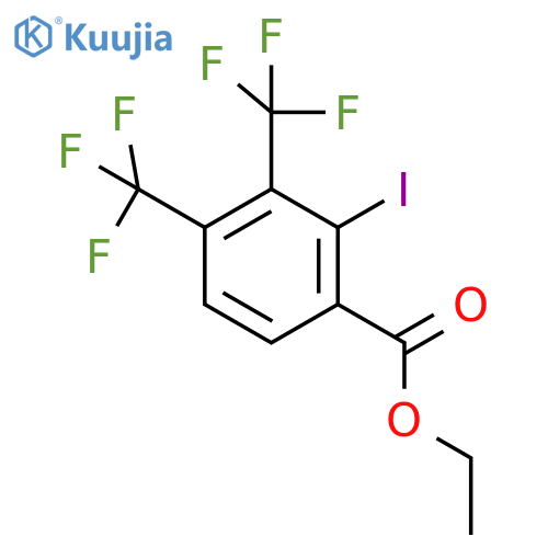 Ethyl 3,4-bis(trifluoromethyl)-2-iodobenzoate structure