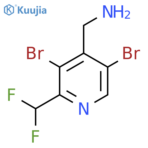 4-(Aminomethyl)-3,5-dibromo-2-(difluoromethyl)pyridine structure