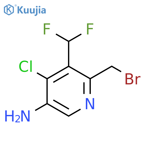 5-Amino-2-(bromomethyl)-4-chloro-3-(difluoromethyl)pyridine structure