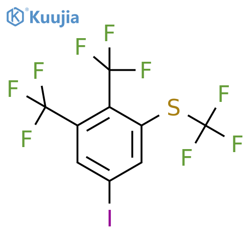 1,2-Bis(trifluoromethyl)-5-iodo-3-(trifluoromethylthio)benzene structure
