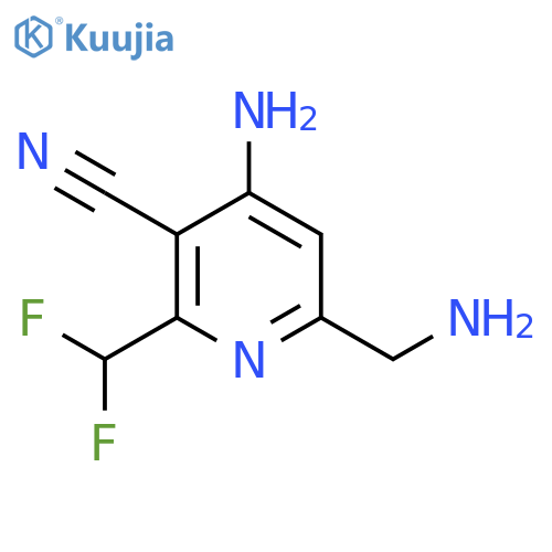 4-Amino-6-(aminomethyl)-3-cyano-2-(difluoromethyl)pyridine structure