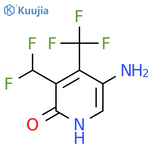 5-Amino-3-(difluoromethyl)-2-hydroxy-4-(trifluoromethyl)pyridine structure
