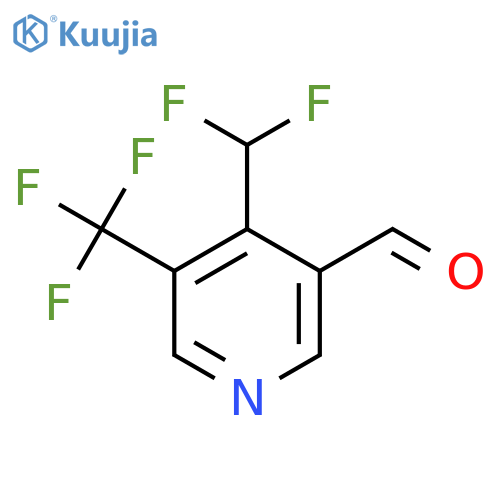 4-(Difluoromethyl)-3-(trifluoromethyl)pyridine-5-carboxaldehyde structure