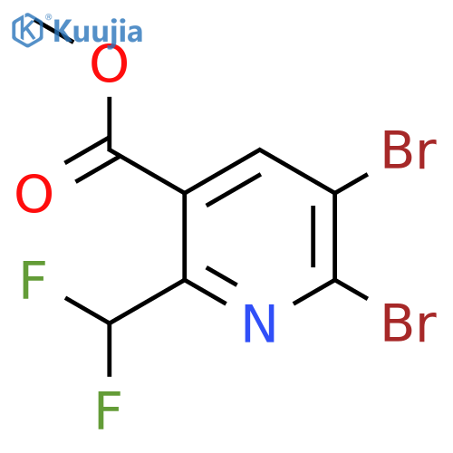 Methyl 2,3-dibromo-6-(difluoromethyl)pyridine-5-carboxylate structure
