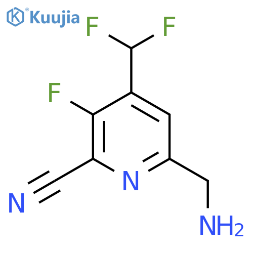 6-(Aminomethyl)-2-cyano-4-(difluoromethyl)-3-fluoropyridine structure