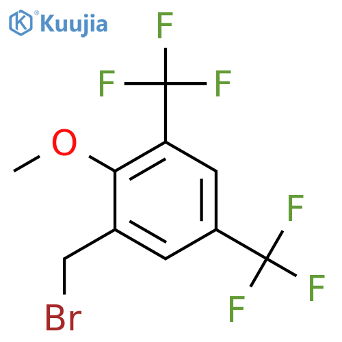 3,5-Bis(trifluoromethyl)-2-methoxybenzyl bromide structure