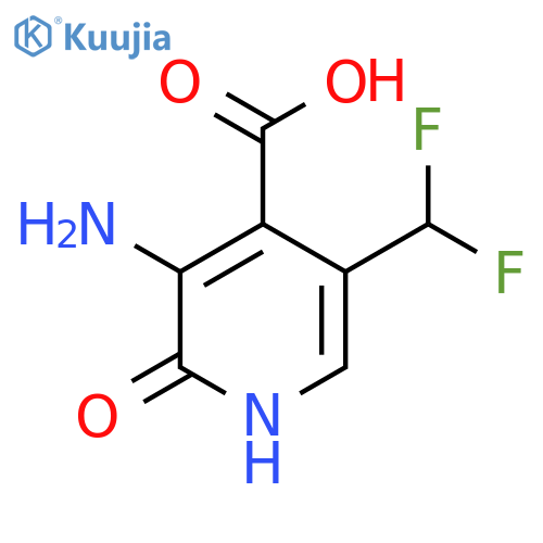 3-Amino-5-(difluoromethyl)-2-hydroxypyridine-4-carboxylic acid structure