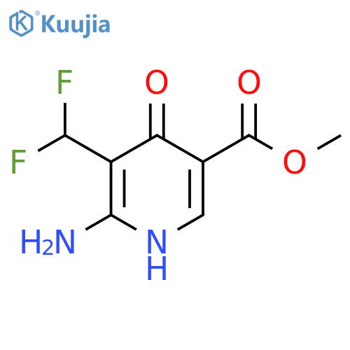 Methyl 2-amino-3-(difluoromethyl)-4-hydroxypyridine-5-carboxylate structure