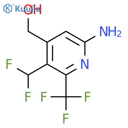 6-Amino-3-(difluoromethyl)-2-(trifluoromethyl)pyridine-4-methanol structure