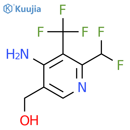 4-Amino-2-(difluoromethyl)-3-(trifluoromethyl)pyridine-5-methanol structure