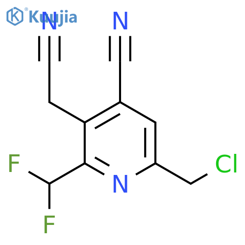 6-(Chloromethyl)-4-cyano-2-(difluoromethyl)pyridine-3-acetonitrile structure
