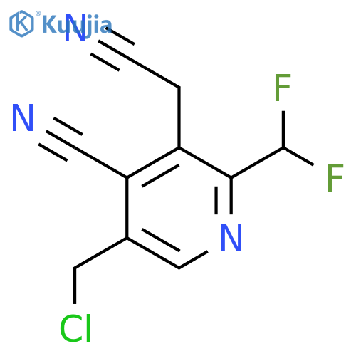 5-(Chloromethyl)-4-cyano-2-(difluoromethyl)pyridine-3-acetonitrile structure