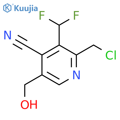 2-(Chloromethyl)-4-cyano-3-(difluoromethyl)pyridine-5-methanol structure