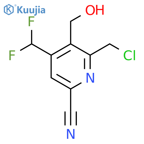 2-(Chloromethyl)-6-cyano-4-(difluoromethyl)pyridine-3-methanol structure