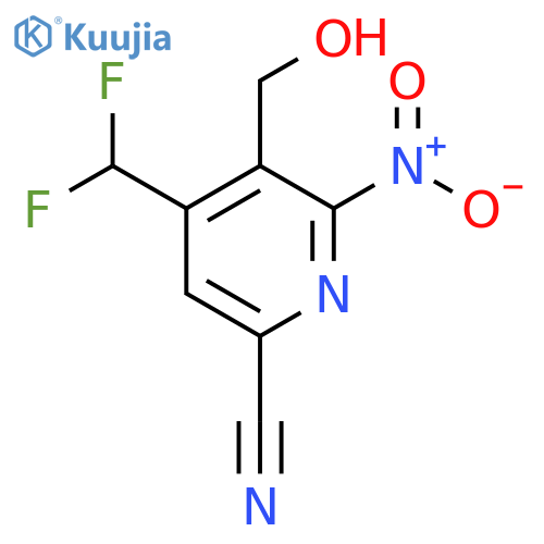 6-Cyano-4-(difluoromethyl)-2-nitropyridine-3-methanol structure