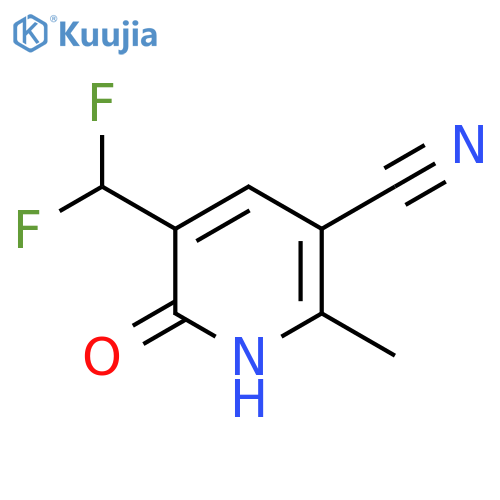 3-Cyano-5-(difluoromethyl)-6-hydroxy-2-methylpyridine structure